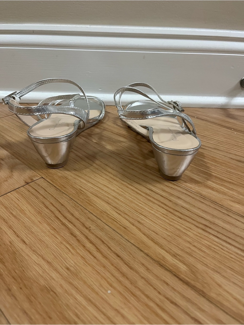 Paradox London Pink Silver Strappy Sandals - Picture 3 of 6
